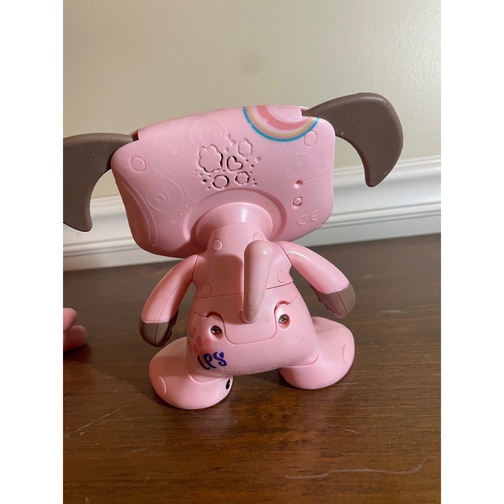 Littlest Pet Shop Deco Pet Pink Dog Large Figure Floral Swirl LPS Hasbro Toy - Picture 8 of 15